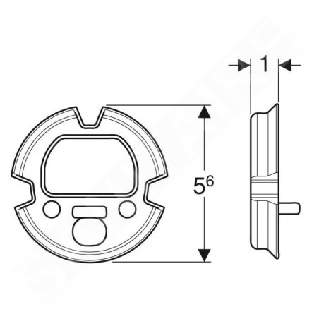 Geberit Accessoires - Ensemble de joints pour mitigeur de lavabo électronique, montage mural 116.422.00.1