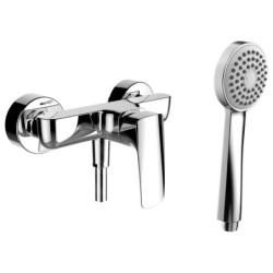 Laufen Laurin - Set de douche avec mitigeur, 1 jet, chrome HF500750100600