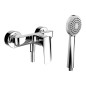 Laufen Laurin - Set de douche avec mitigeur, 1 jet, noir mat HF500750428600