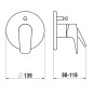 Laufen Laurin - Mitigeur encastré pour 2 sorties, noir mat HF500779428000