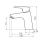 Novaservis Titania Pure - Mitigeur de lavabo avec bonde Click-Clack, chrome 90303,0