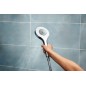 Hansa Activejet - Pommeau de douche Digital 120, avec écran électronique, chrome / gris clair 84310180