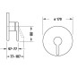 Duravit C.1 - Mitigeur de douche encastré, noir mat C14210010046