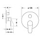 Duravit B.1 - Mitigeur de douche encastré, pour 2 sorties, chrome B14210012010