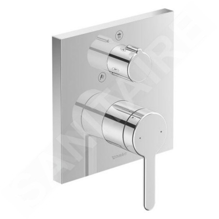 Duravit C.1 - Mitigeur de douche encastré, pour 2 sorties, chrome C14210011010