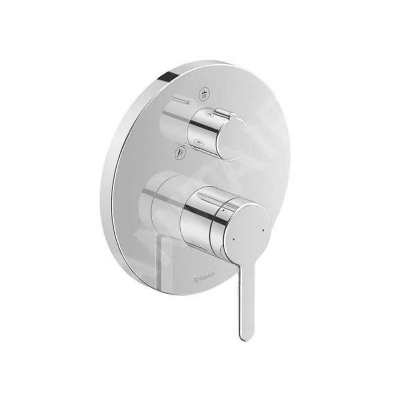 Duravit C.1 - Mitigeur de douche encastré, pour 2 sorties, chrome C14210012010