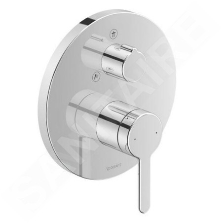 Duravit C.1 - Mitigeur de douche encastré, pour 2 sorties, chrome C14210012010