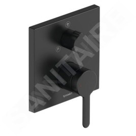 Duravit C.1 - Mitigeur de douche encastré, pour 2 sorties, noir mat C14210011046