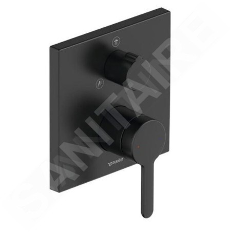 Duravit C.1 - Mitigeur de douche encastré, pour 2 sorties, noir mat C14210011046