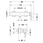 Duravit C.1 - Mitigeur de douche, noir mat C14230000046