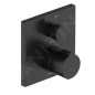 Duravit C.1 - Mitigeur thermostatique de douche encastré, pour 2 sorties, noir mat C14200013046