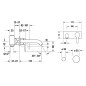Duravit C.1 - Mitigeur de lavabo encastré, noir mat C11070003046