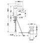 Duravit B.2 - Mitigeur de lavabo avec vidage, chrome B21010001010