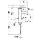 Duravit C.1 - Mitigeur de lavabo, noir mat C11010002046