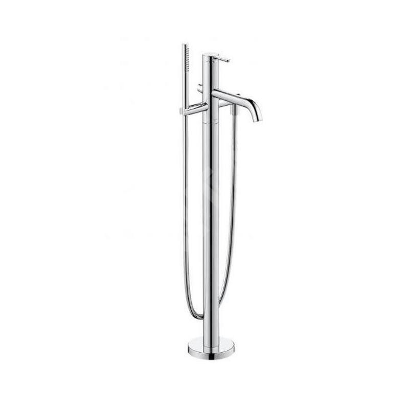 Duravit C.1 - Mitigeur de baignoire au sol, avec accessoires, chrome C15250000010
