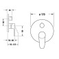 Duravit B.1 - Mitigeur de baignoire encastré, pour 2 sorties, chrome B15210018010