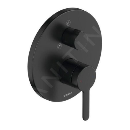Duravit C.1 - Mitigeur de baignoire encastré, pour 2 sorties, noir mat C15210012046