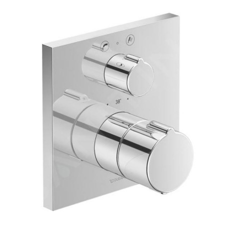 Duravit C.1 - Mitigeur thermostatique de baignoire encastré, pour 2 sorties, chrome C15200013010