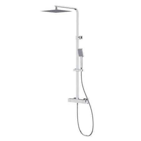 Cersanit City - Set de douche avec thermostat, 25x25 cm, chrome S951-341