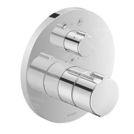Duravit C.1 - Mitigeur thermostatique de baignoire encastré, pour 2 sorties, chrome C15200014010