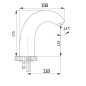 Jika Sensor - Mitigeur de lavabo électronique, alimentation par piles, chrome H3151T20043211