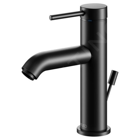 Keuco IXMO - Mitigeur de lavabo avec vidage, noir mat 59502372000