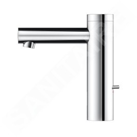 Keuco IXMO - Mitigeur de lavabo électronique avec contrôle de la température, alimentation réseau, chrome 59512011100