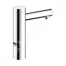 Keuco IXMO - Mitigeur de lavabo électronique avec contrôle de la température, alimentation réseau, chrome 59512011100