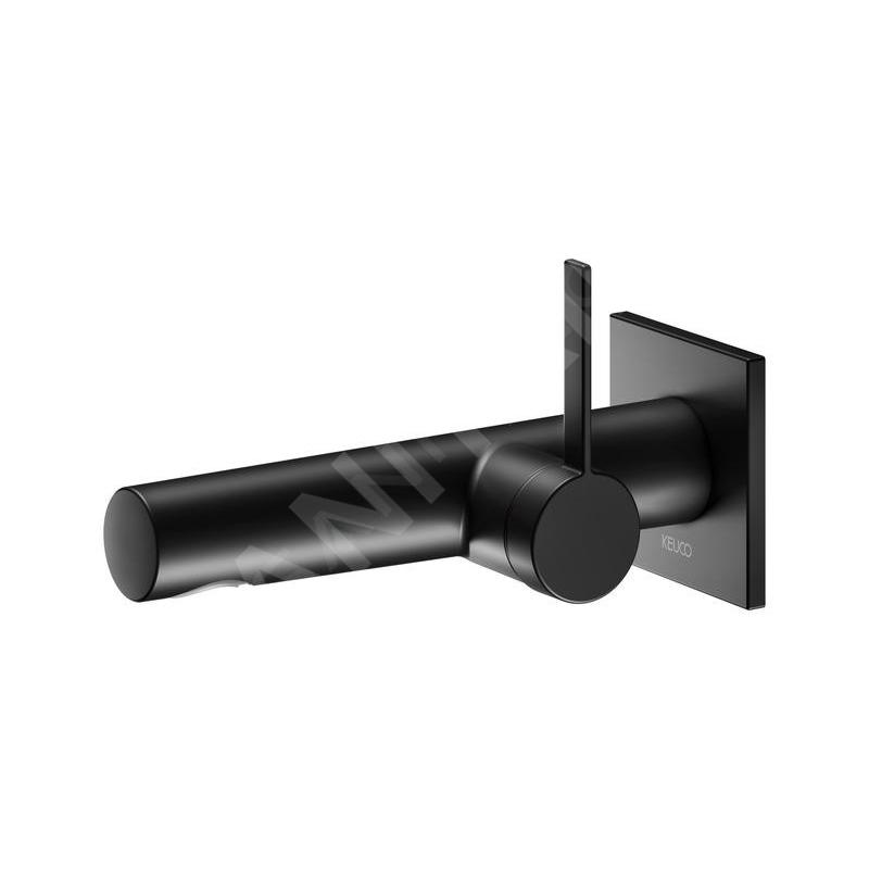 Keuco IXMO - Mitigeur de lavabo encastré, noir mat 59516370102