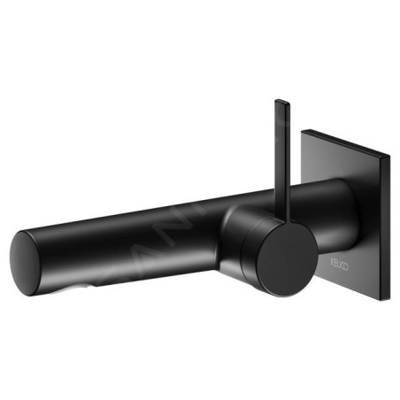 Keuco IXMO - Mitigeur de lavabo encastré, noir mat 59516370102