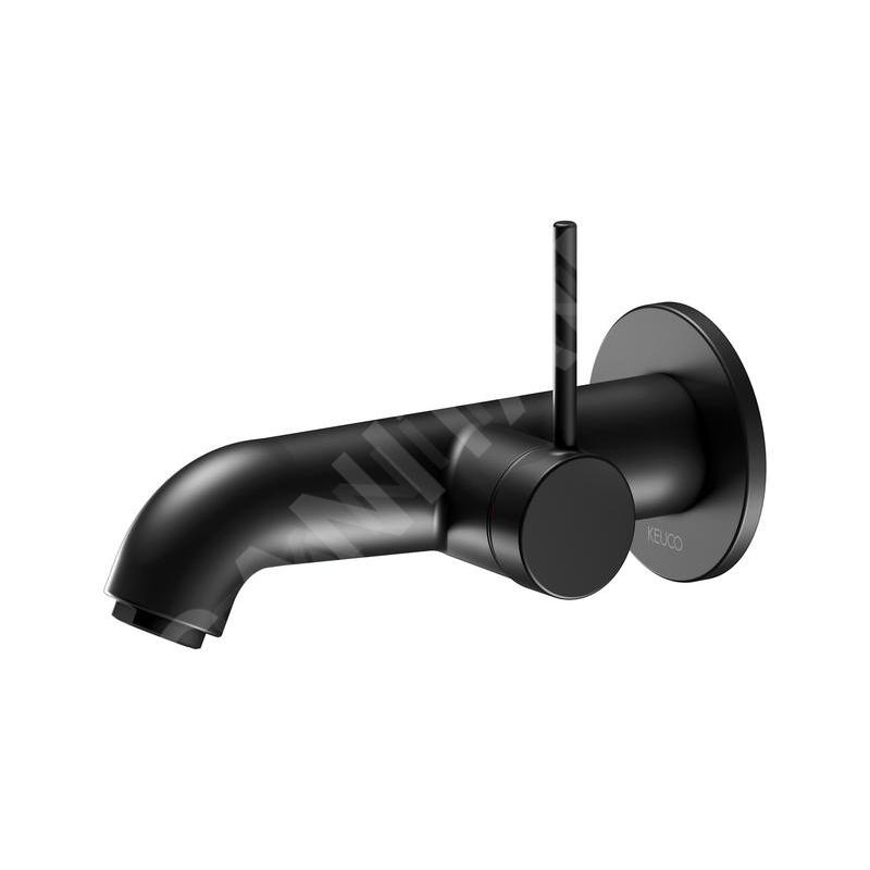 Keuco IXMO - Mitigeur de lavabo encastré, noir mat 59516370201