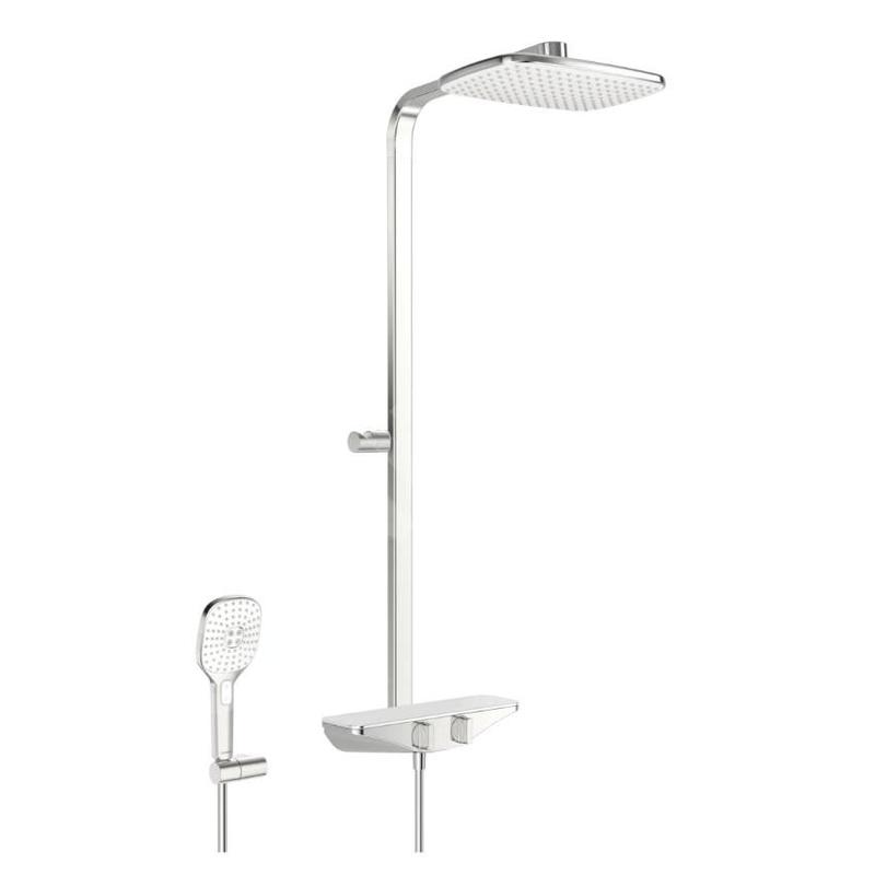 Hansa Emotion - Le set de douche avec thermostat, 360x220 mm, blanc/chrome 5865017182 Hansa Emotion - Le set de douche avec thermostat, 360x220 mm, blanc/chrome 5865017182