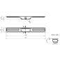 I-Drain Linear 54 - Caniveau de douche en inox, longueur 700 mm, avec étanchéité ID4M07001X1 I-Drain Linear 54 - Caniveau de douche en inox, longueur 700 mm, avec étanchéité ID4M07001X1