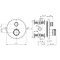 Ideal Standard CeraTherm Navigo - Mitigeur de douche thermostatique encastré, Brushed Gold A7295A2