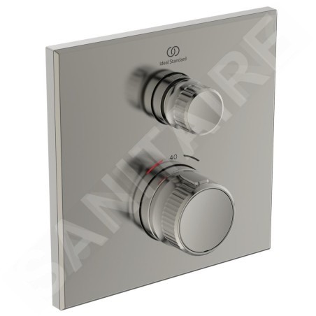 Ideal Standard CeraTherm Navigo - Mitigeur de douche thermostatique encastré, Silver Storm A7301GN