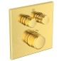 Ideal Standard CeraTherm Navigo - Mitigeur de douche thermostatique encastré pour 2 sorties, Brushed Gold A7302A2