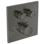 Ideal Standard CeraTherm Navigo - Mitigeur de douche thermostatique encastré pour 2 sorties, Magnetic Grey A7302A5