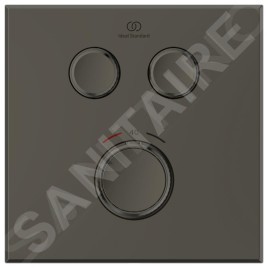 Ideal Standard CeraTherm Navigo - Mitigeur de douche thermostatique encastré pour 2 sorties, Magnetic Grey A7302A5