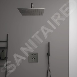 Ideal Standard CeraTherm Navigo - Mitigeur de douche thermostatique encastré pour 2 sorties, Magnetic Grey A7302A5