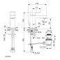 Ideal Standard Edge - Mitigeur de lavabo Slim Piccolo avec vidage, chrome A7265AA