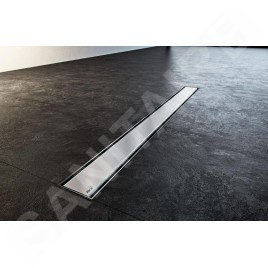 Alcadrain Douchegoten - Bac à douche Double Fit and Go 750 mm, grille incluse, acier inoxydable APZ13-DOUBLE9-750