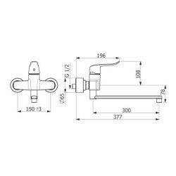 Hansa Clinica - Mitigeur de lavabo, chrome 01546283