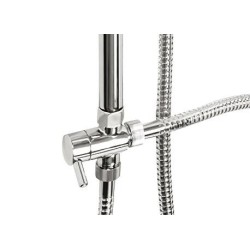 Novaservis Sets de douche - Colonne de douche, douche de tête et douche à main avec support et flexible, hauteur 1060 mm,