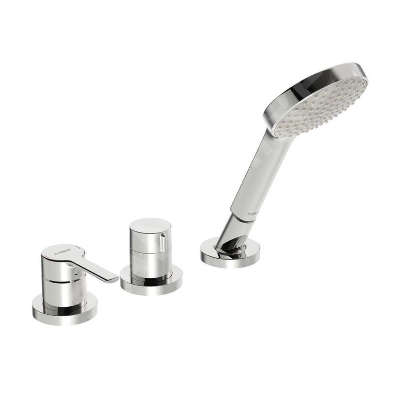 Hansa Ronda - Mitigeur pour montage sur bord de baignoire, installation 3 trous, chrome 03419473 Hansa Ronda - Mitigeur pour montage sur bord de baignoire, installation 3 trous, chrome 03419473