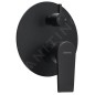 Sapho Kai - Robinetterie de douche encastrée avec corps d’encastrement, 2 sorties, noir mat KA43/15