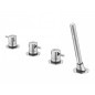 Steinberg 100 - Mitigeur sur le bord de baignoire, installation 4 trous, chrome 100 2480