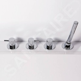 Steinberg 100 - Mitigeur sur le bord de baignoire, installation 4 trous, chrome 100 2480