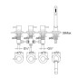 Steinberg 100 - Mitigeur sur le bord de baignoire, installation 4 trous, noir mat 100 2480 S
