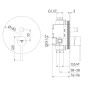 Steinberg 260 - Mitigeur encastré pour 2 appareils, noir mat 260 2103 3 S