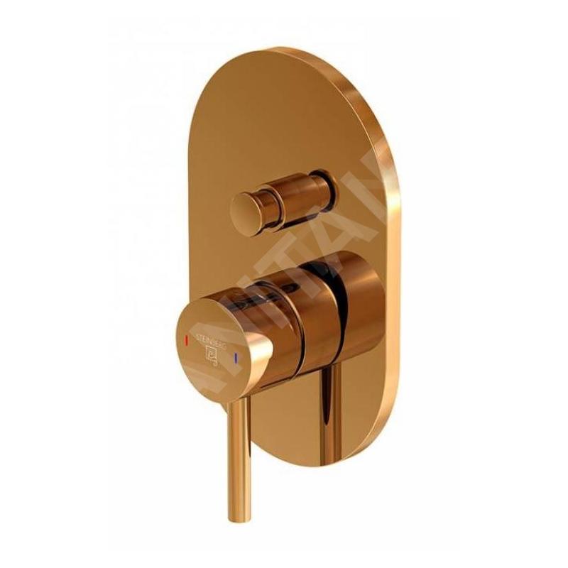 Steinberg 100 - Mitigeur encastré pour 2 appareils, or rose 100 2103 3 RG